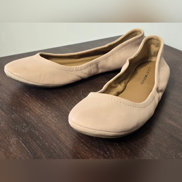 Lucky Brand Women's Emmie Pale Beige Ballet Flat Size 8.5M - Picture 7 of 12